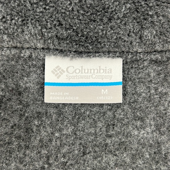 NWOT Columbia Gray Fleece Vest Kids Unisex Sz. M (10-12) - Picture 7 of 10